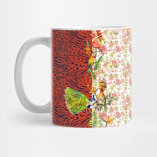 Tropical and cheetah print Mug